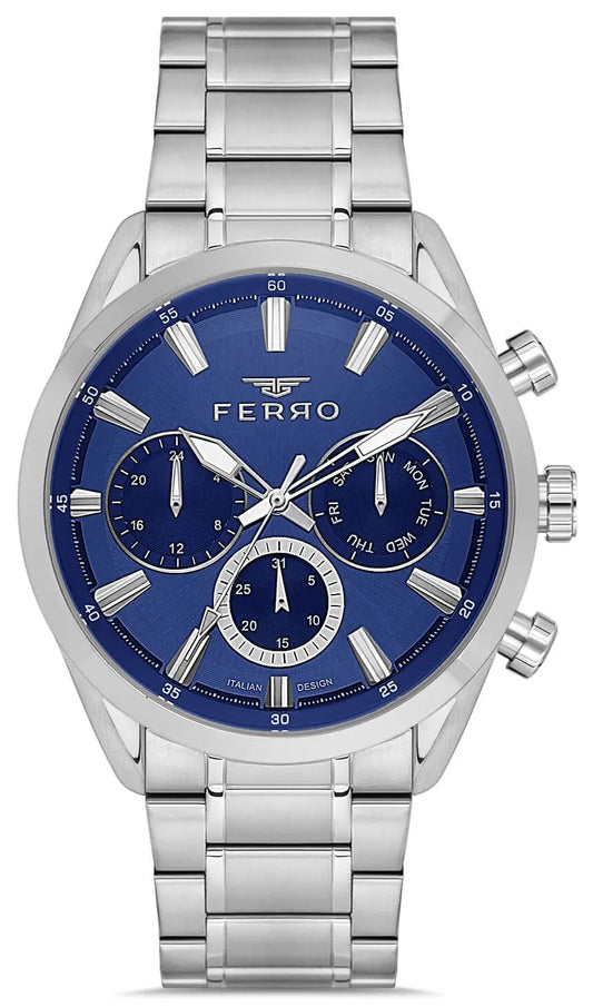 Ferro FM11758AWT-A3 Multifunction Silver Stainless Steel Bracelet
