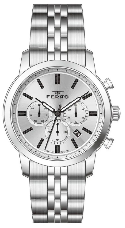 Ferro FM11777AWT-A Multifunction Silver Stainless Steel Bracelet