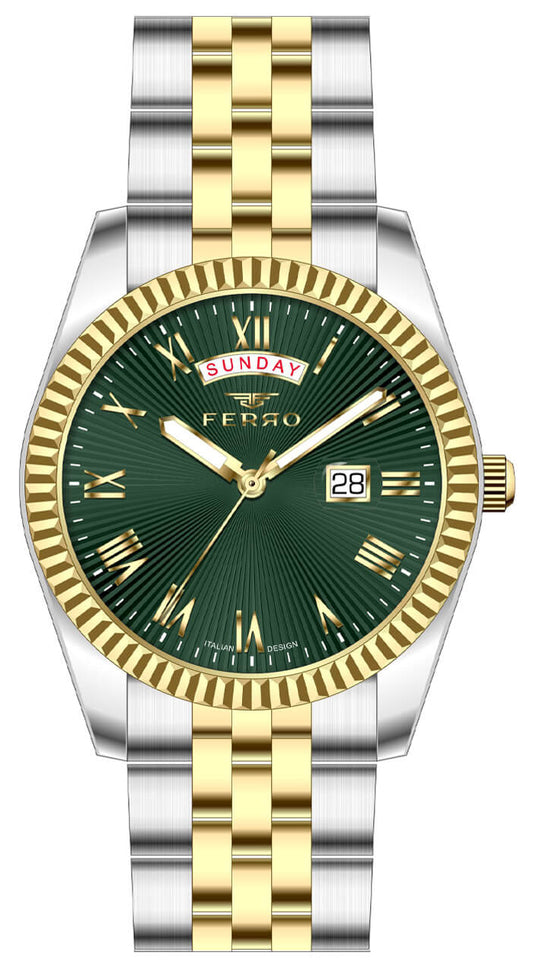 Ferro FM11861A-D6 Two Tone Stainless Steel Bracelet