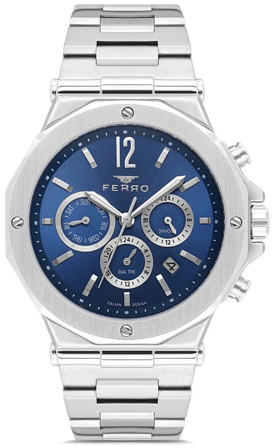 Ferro FM43020A-A3 Multifunction Stainless Steel Bracelet
