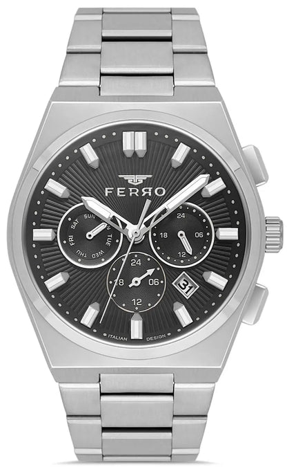 Ferro FM43027A-A2 Multifunction Stainless Steel Bracelet