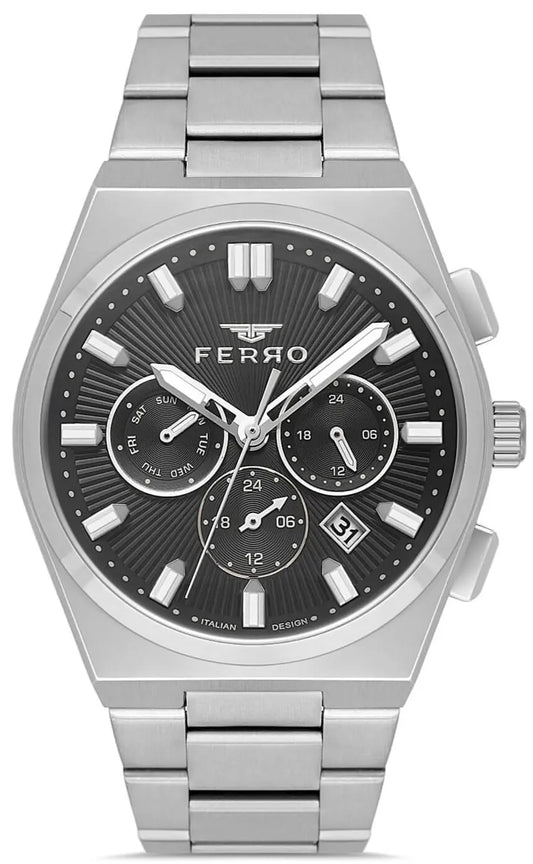 Ferro FM43027A-A2 Multifunction Stainless Steel Bracelet