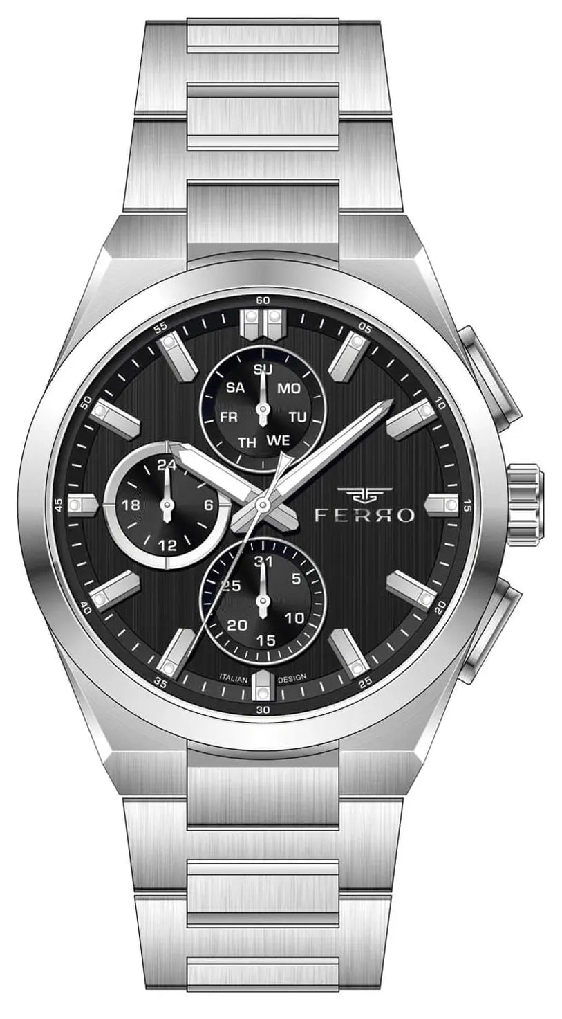 Ferro FM43037A-A2 Multifunction Stainless Steel Bracelet