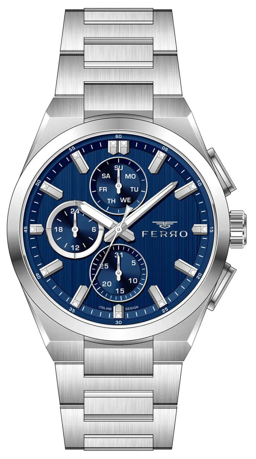 Ferro FM43037A-A3 Multifunction Stainless Steel Bracelet