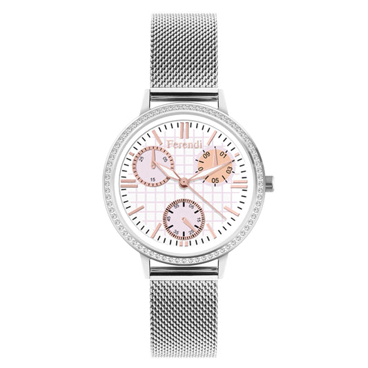 Ferendi FR2601S-108 Comely Silver Mesh Stainless Steel Bracelet