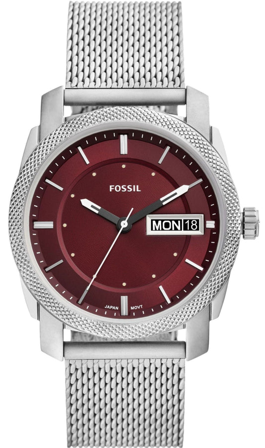 FOSSIL FS6014 Machine Silver Stainless Steel Bracelet