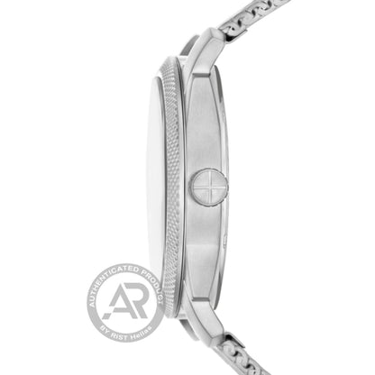 FOSSIL FS6014 Machine Silver Stainless Steel Bracelet