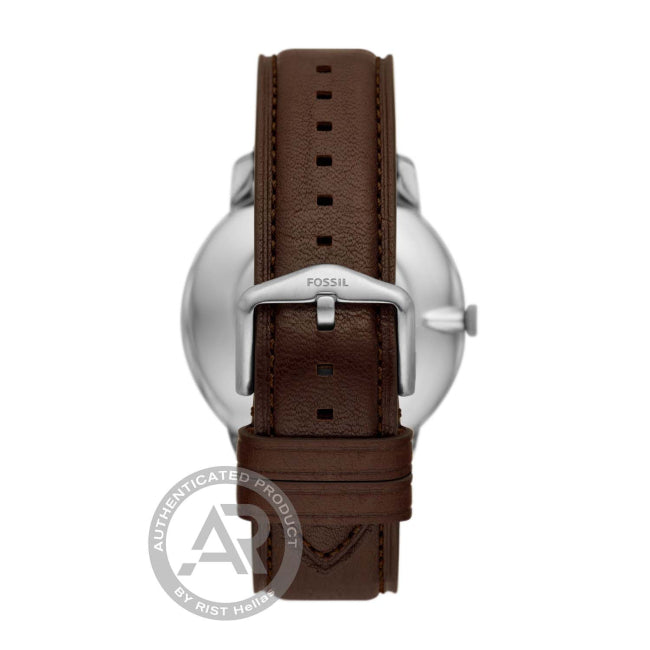 FOSSIL FS6019SET Minimalist Brown Leather Strap Gift Set