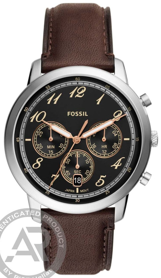 FOSSIL FS6024 Neutra Chronograph Brown Leather Strap