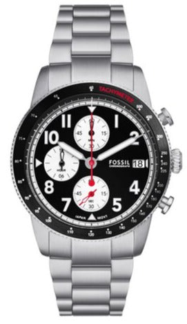 FOSSIL FS6045 Tourer Chronograph Silver Stainless Steel Bracelet