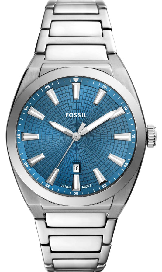 FOSSIL FS6054 Everett Silver Stainless Steel Bracelet