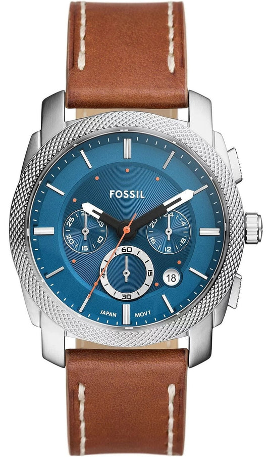 FOSSIL FS6059 Machine Chronograph Brown Leather Strap