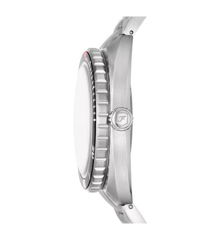 FOSSIL FS6064 Breaker Silver Stainless Steel Bracelet