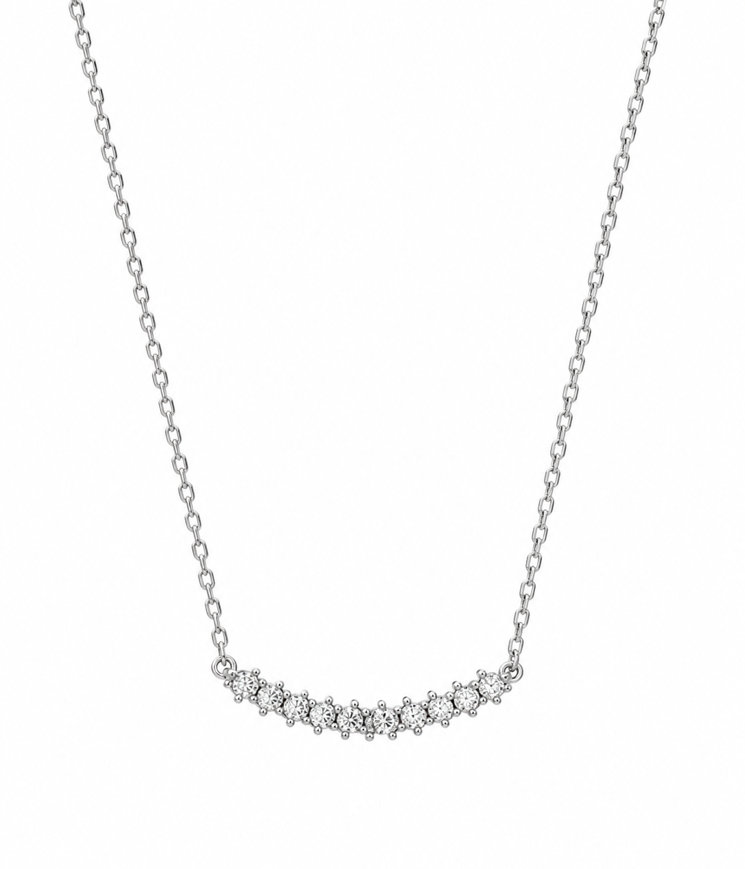 Necklace 9W-KD001-2 Rose Gold Plated Silver with Pearl