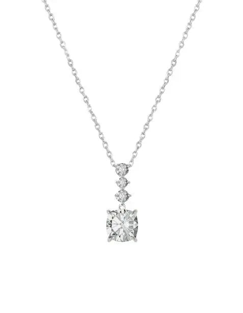 Ballerina Necklace With Zirconia GM208W In Platinum Plated Silver