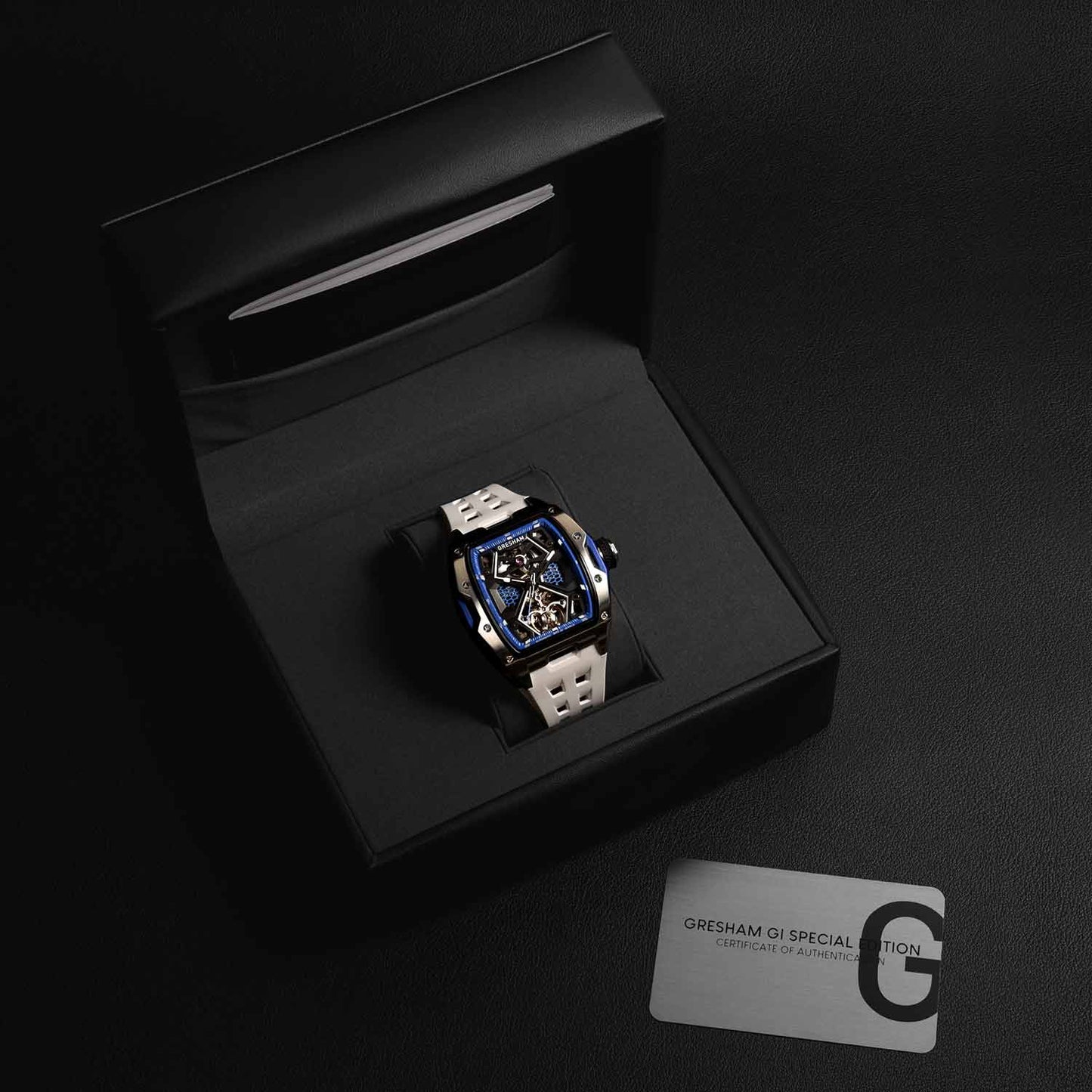 Gresham G1-0001-WHT GL Glacier Special Edition White Silicon Strap