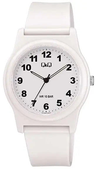 Q&Q G22A-016VY White Rubber Strap