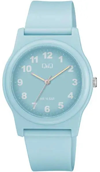 Q&Q G22A-017VY Light Blue Rubber Strap