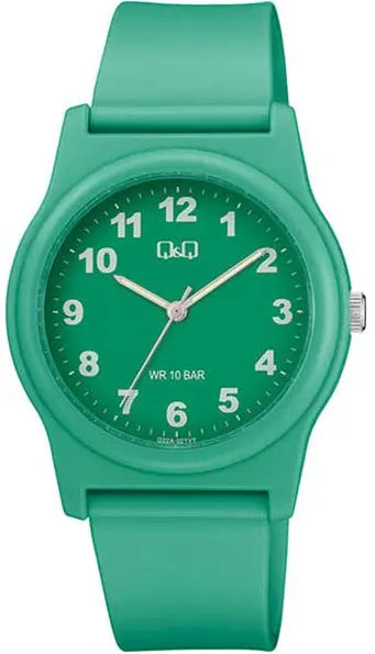 Q&Q G22A-021VY Green Rubber Strap