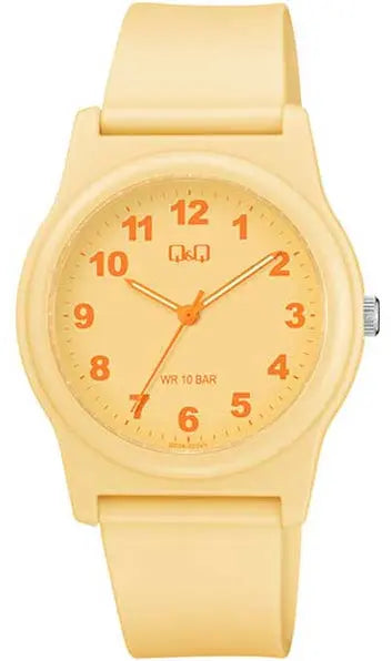 Q&Q G22A-022VY Yellow Rubber Strap