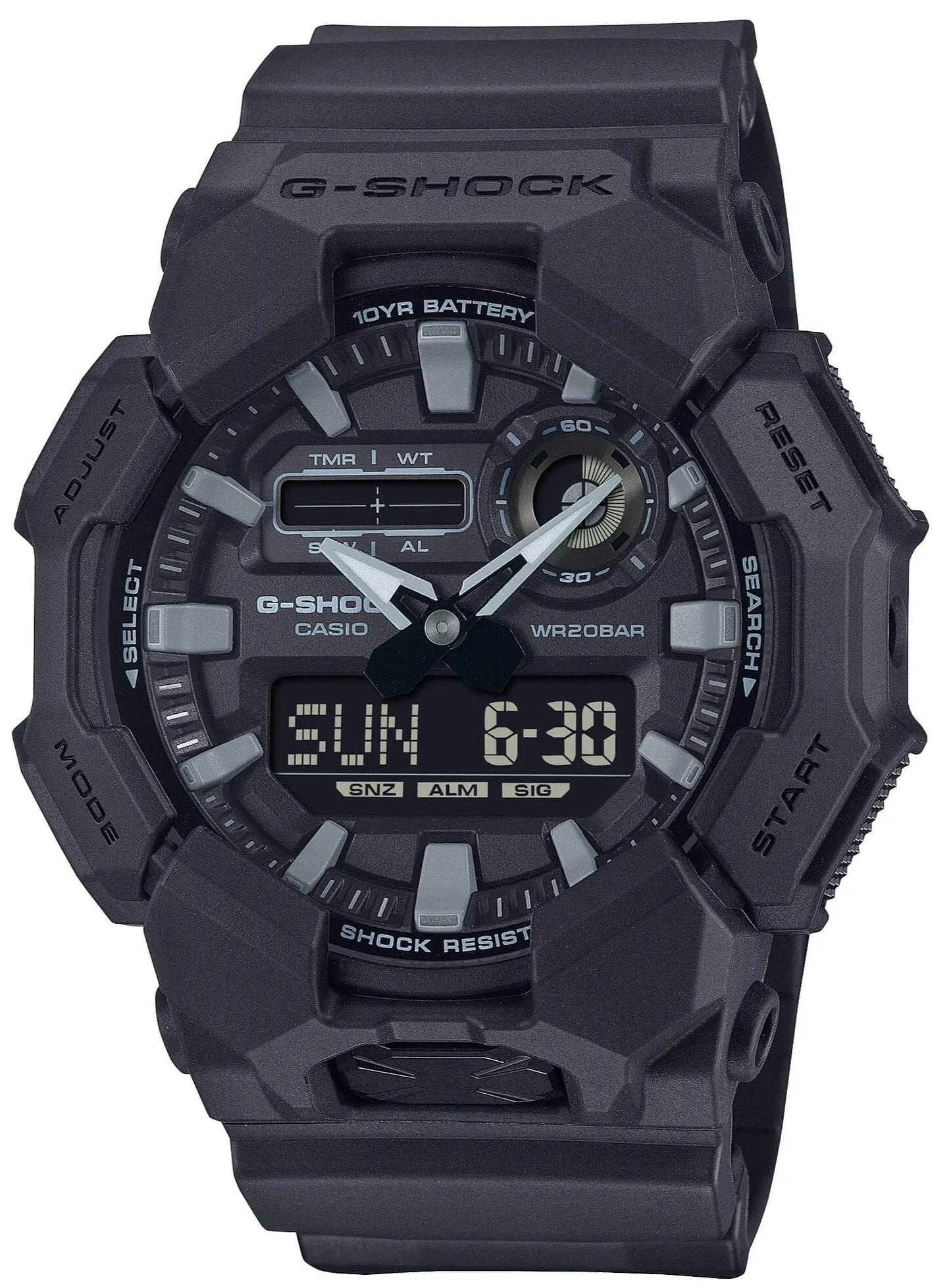 Casio GA-010-1A1ER G-Shock Black Rubber Strap