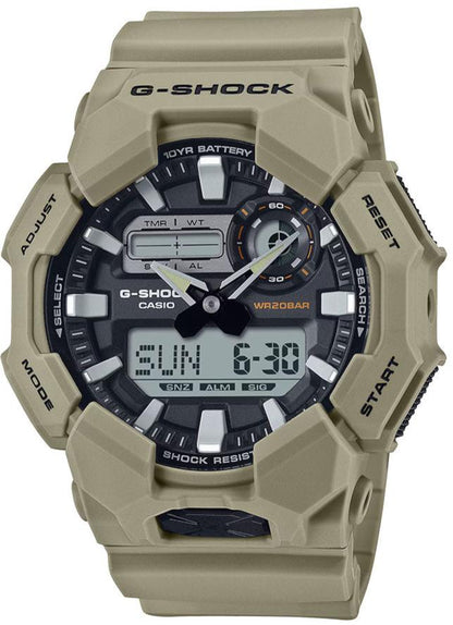 Casio GA-010-5AER G-Shock Beige Rubber Strap