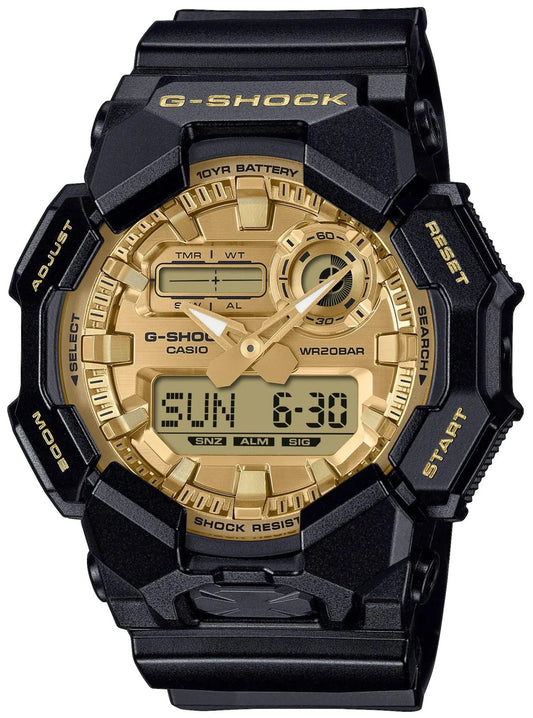 Casio GA-010GGB-1A9ER G-Shock Black Rubber Strap