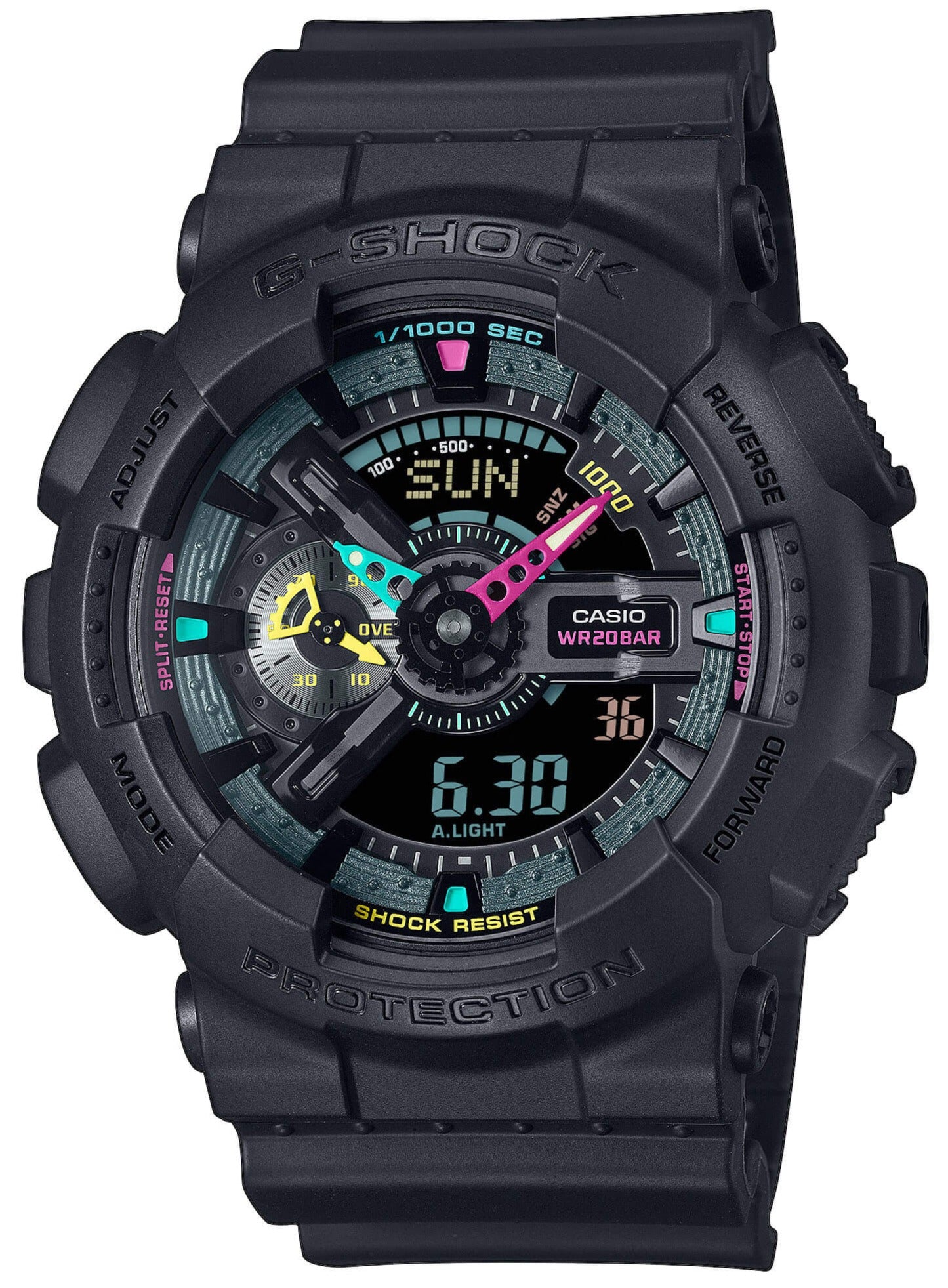 Casio GA-110MF-1AER G-Shock Black Rubber Strap