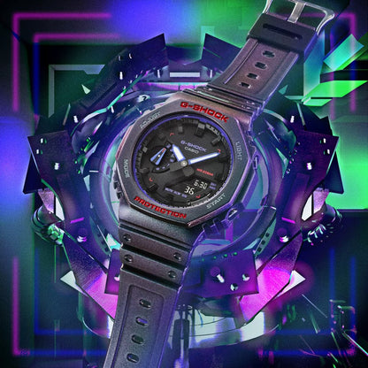 Casio GA-2100AH-6AER G-Shock Purple Rubber Strap