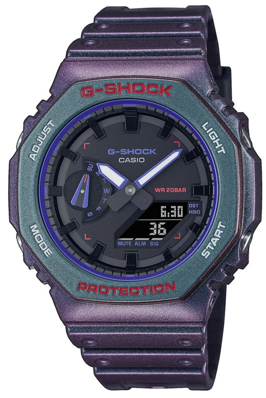 Casio GA-2100AH-6AER G-Shock Purple Rubber Strap