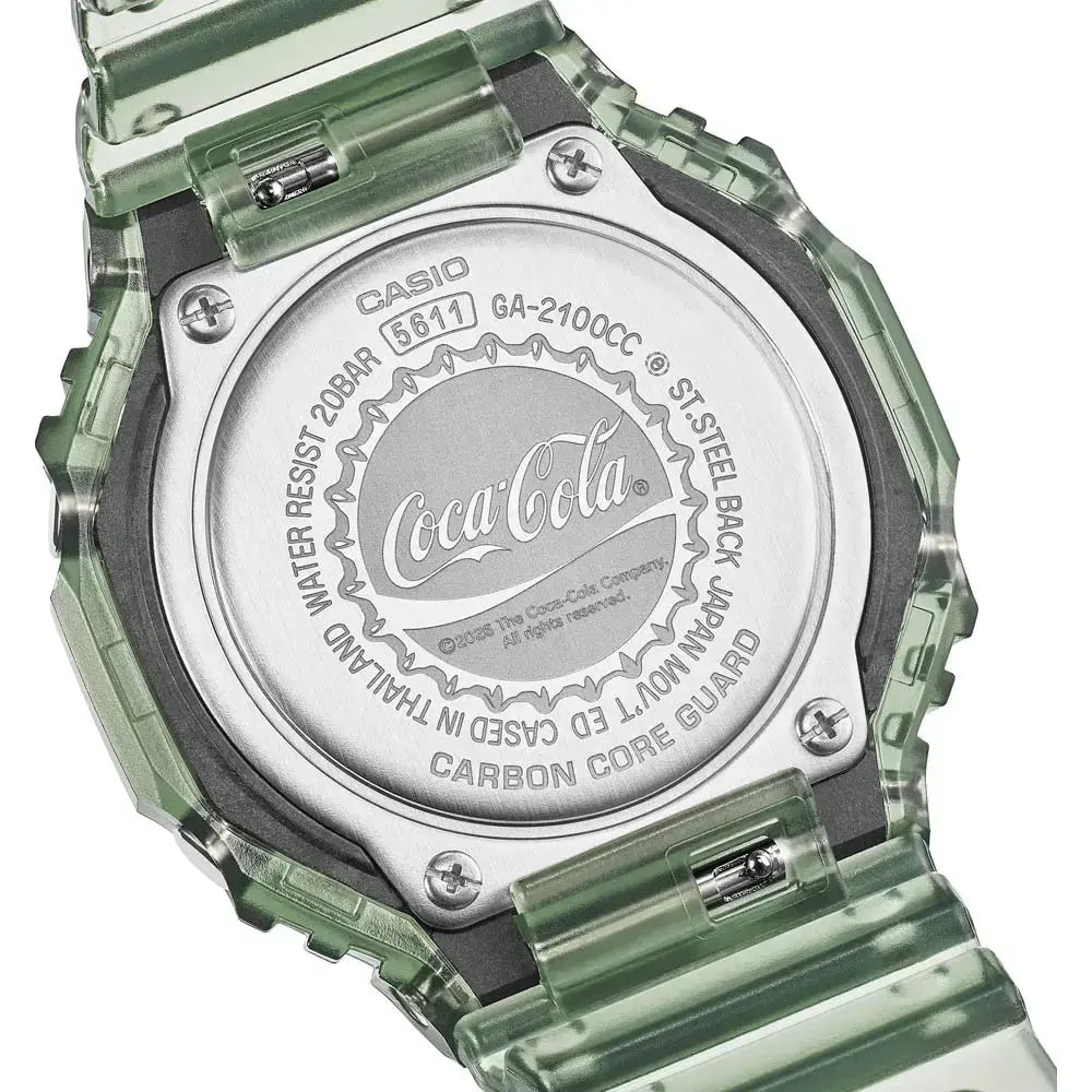 Casio GA-2100CC-3AER G-Shock Coca Cola Limited Edition Green Strap