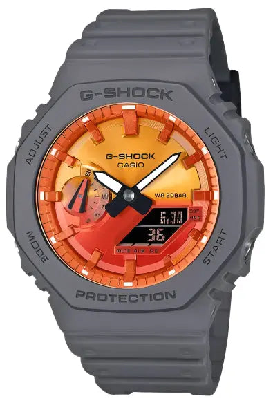 Casio GA-2100FL-8AER G-Shock Grey Rubber Strap