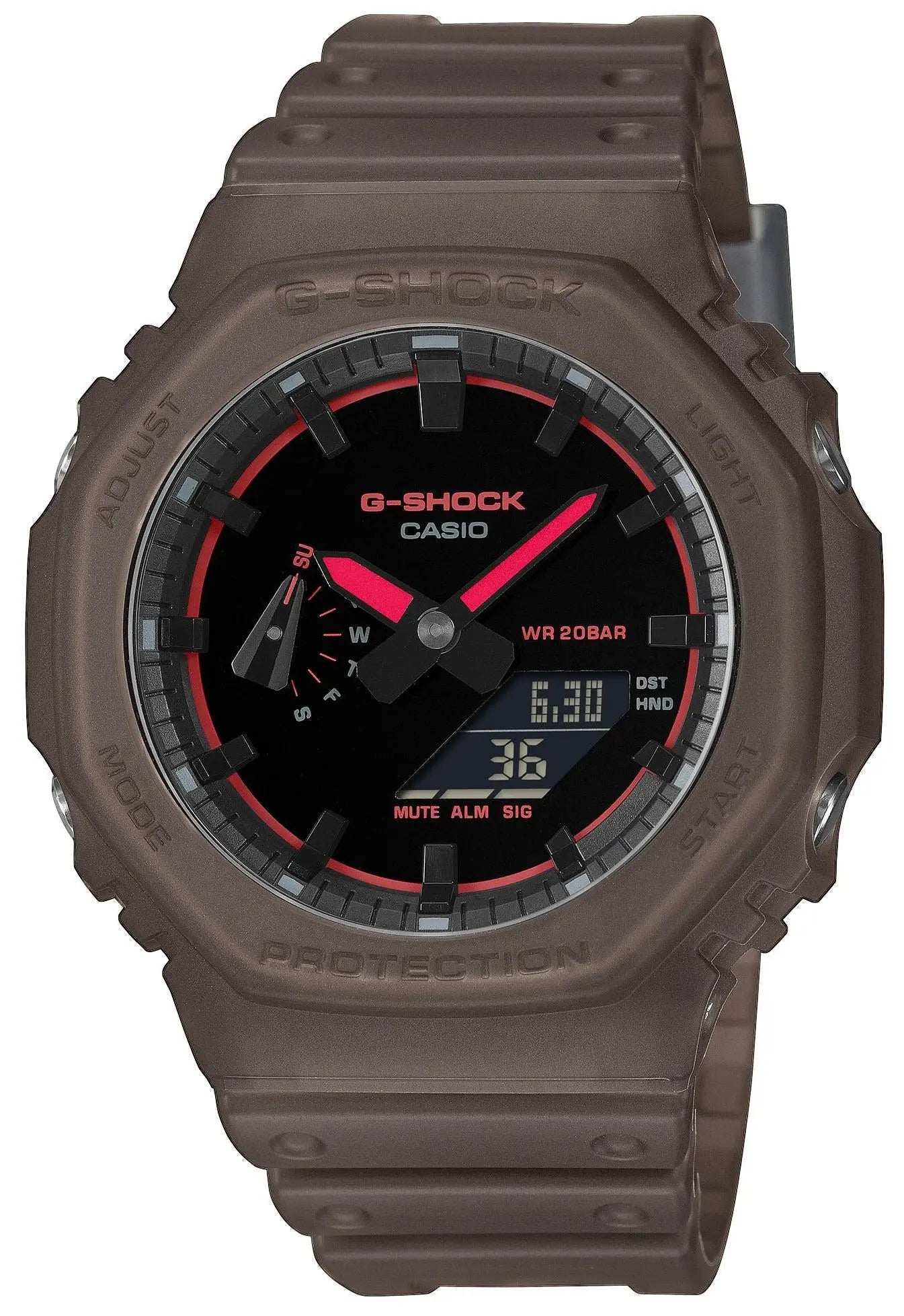Casio GA-2100K-5AER G-Shock Brown Rubber Strap