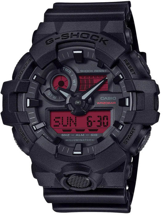 Casio GA-700BBR-1AER G-Shock Black Rubber Strap