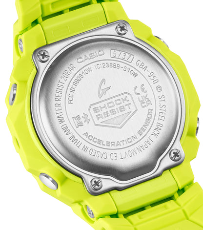 Casio GBA-950-9A3ER G-Shock Bluetooth Yellow Rubber Strap