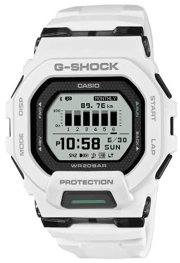 Casio GBD-200-7ER G-Shock Smartwatch White Rubber Strap