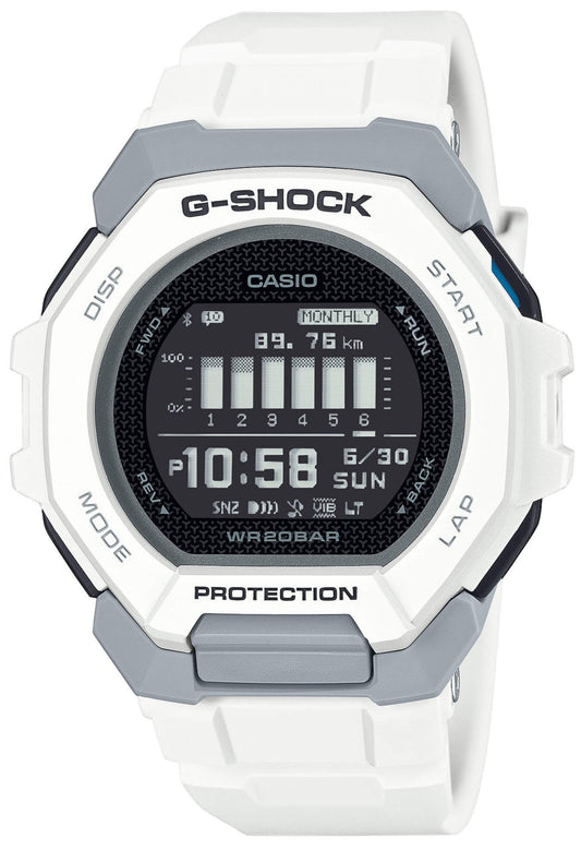 Casio GBD-300-7ER G-Shock Smartwatch White Rubber Strap