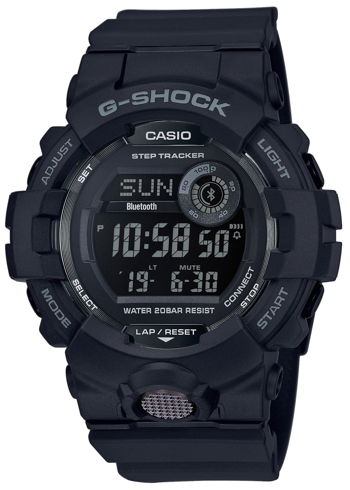 Casio GBD-800-1BER G-Shock Bluetooth Black Rubber Strap