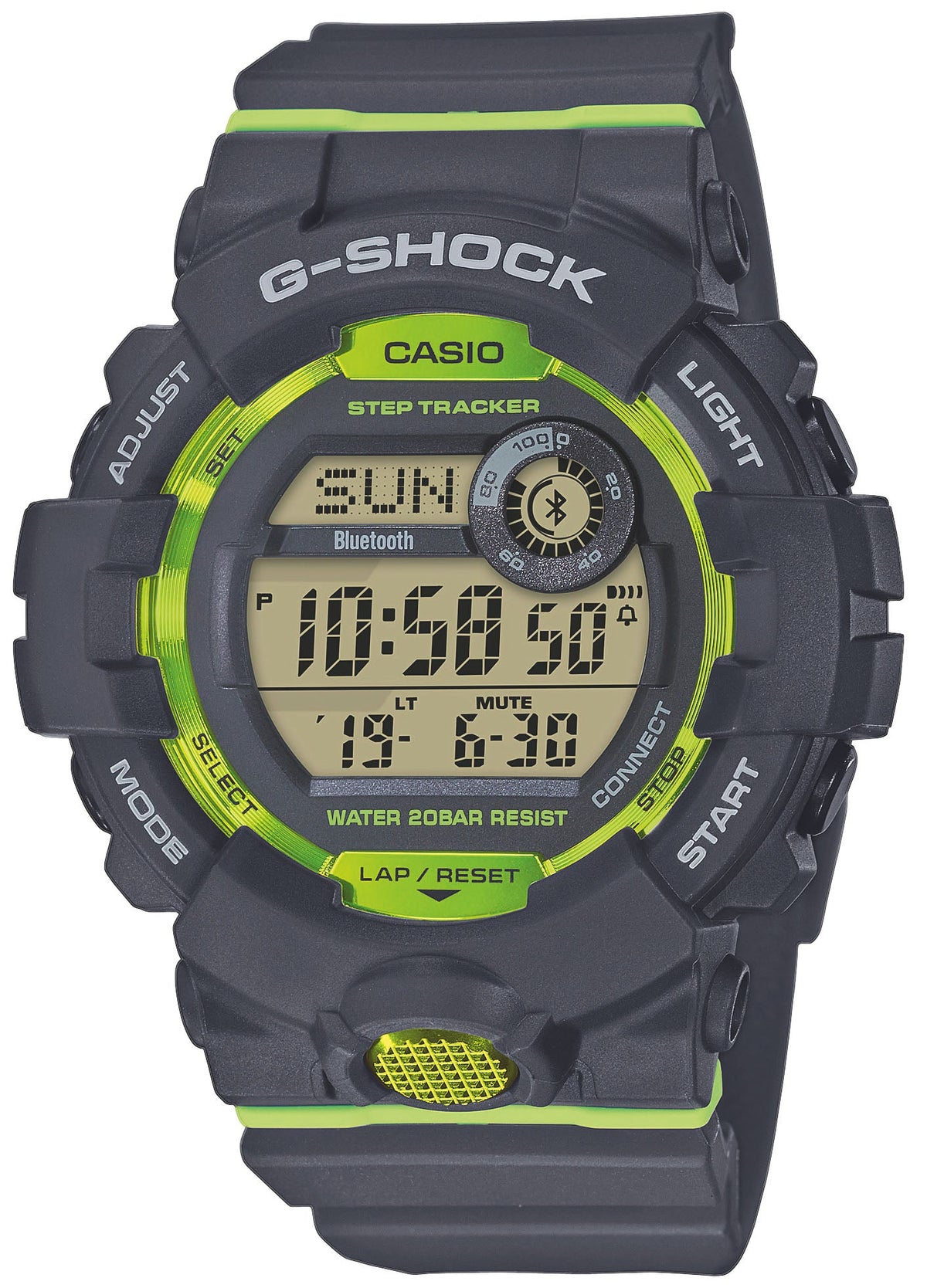 Casio GBD-800-8ER G-Shock Bluetooth Grey Rubber Strap