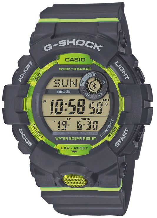 Casio GBD-800-8ER G-Shock Bluetooth Grey Rubber Strap
