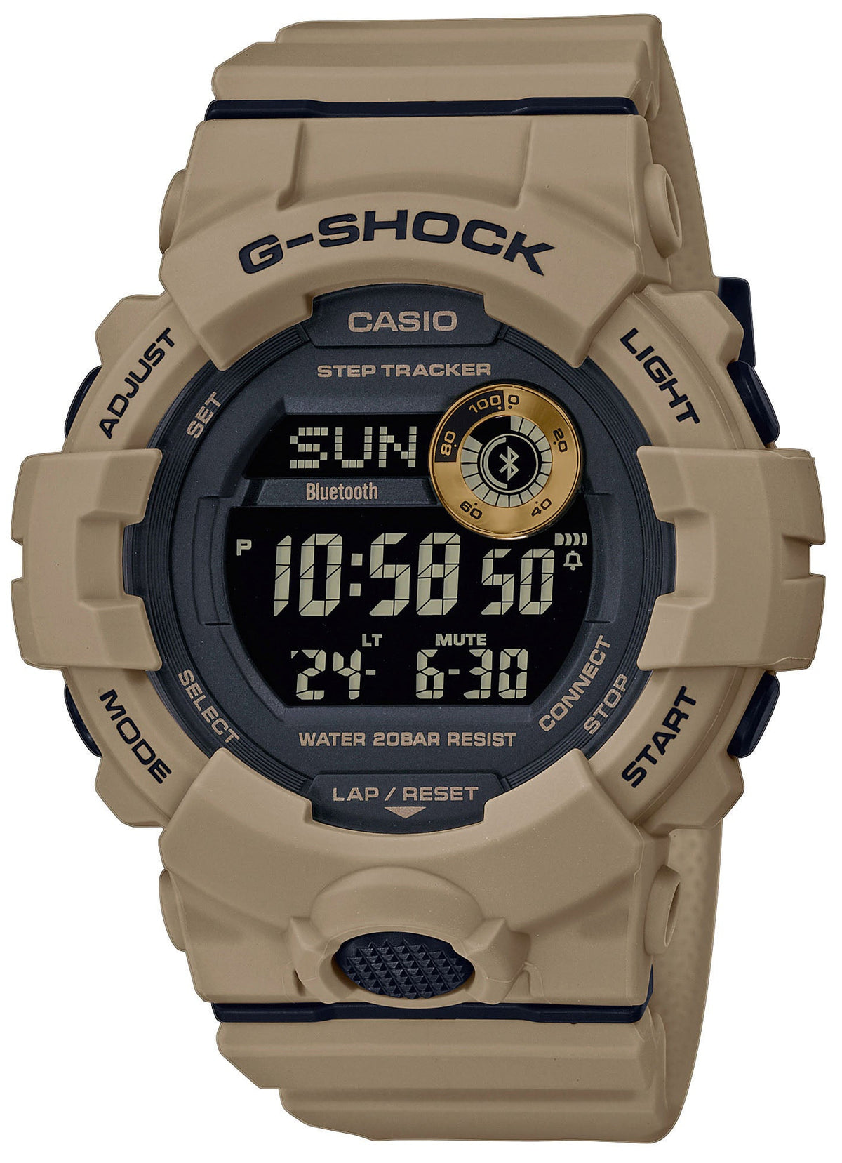 Casio GBD-800UC-5ER G-Shock Bluetooth Brown Rubber Strap