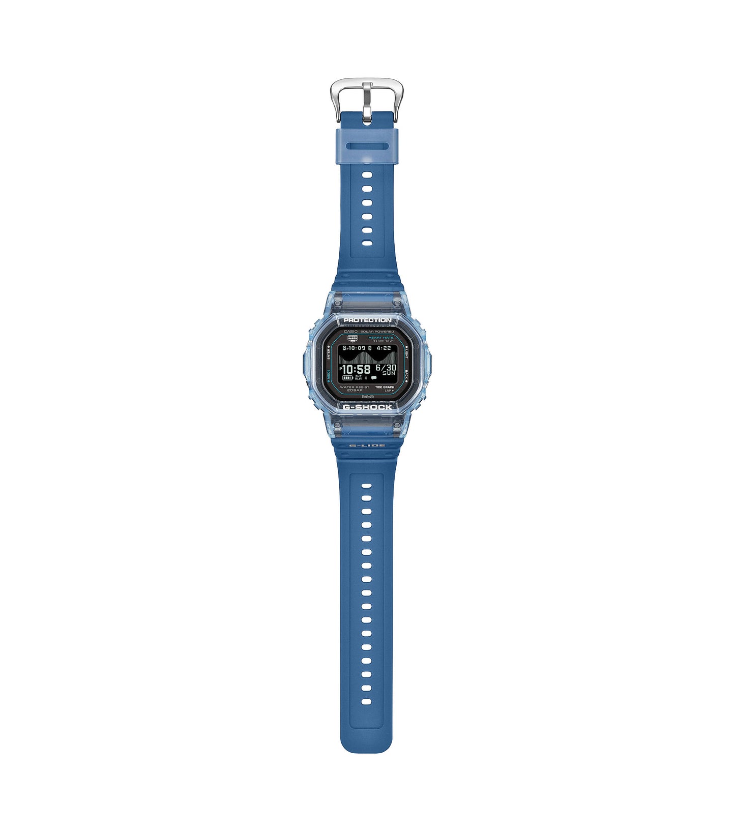 Casio GBX-H5600-2ER G-Shock Bluetooth Blue Rubber Strap