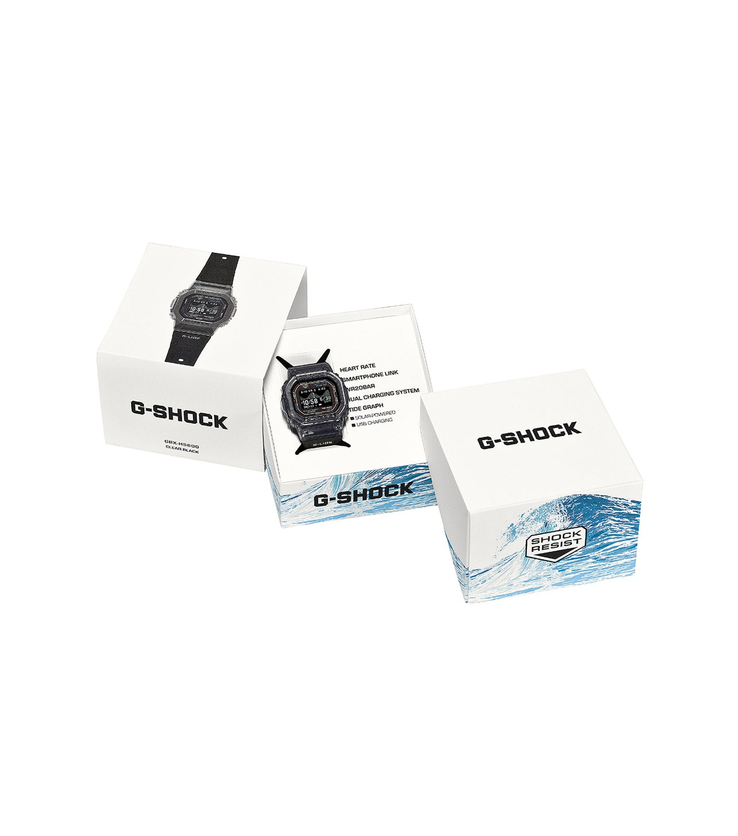 Casio GBX-H5600-2ER G-Shock Bluetooth Blue Rubber Strap