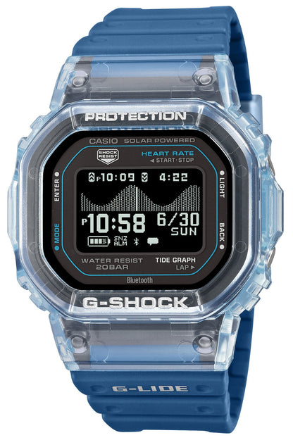 Casio GBX-H5600-2ER G-Shock Bluetooth Blue Rubber Strap