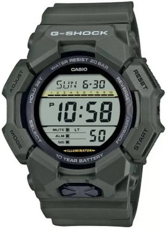 Casio GD-010-3ER G-Shock Green Rubber Strap