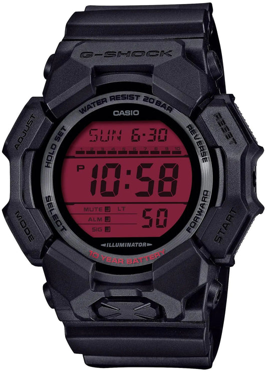 Casio GD-010BBR-1ER G-Shock Black Rubber Strap