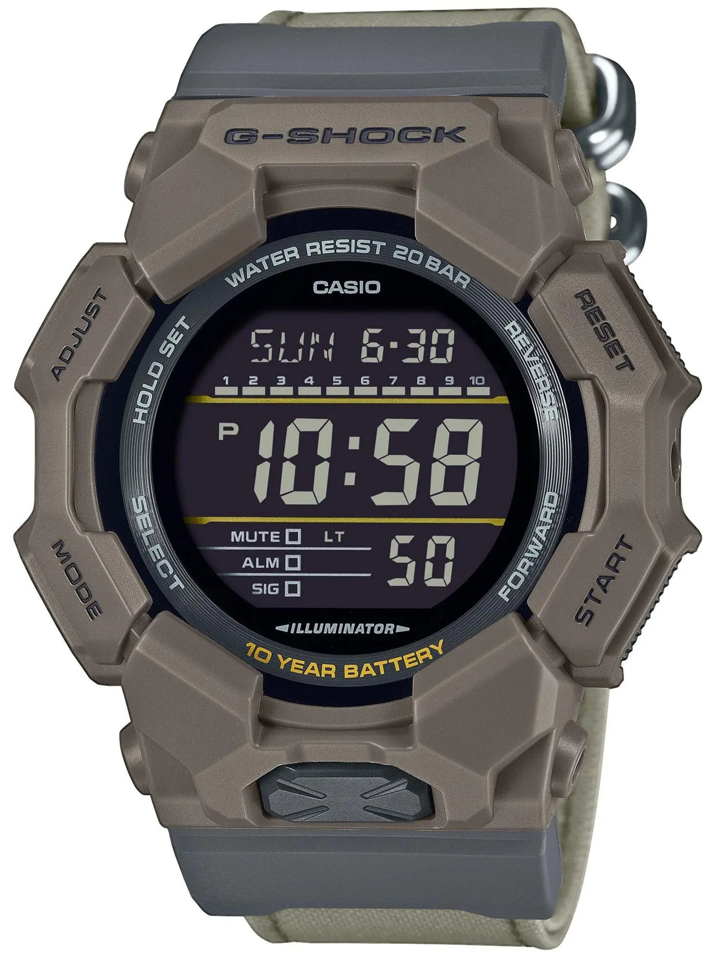 Casio GD-010CE-5ER G-Shock Brown Contura Strap