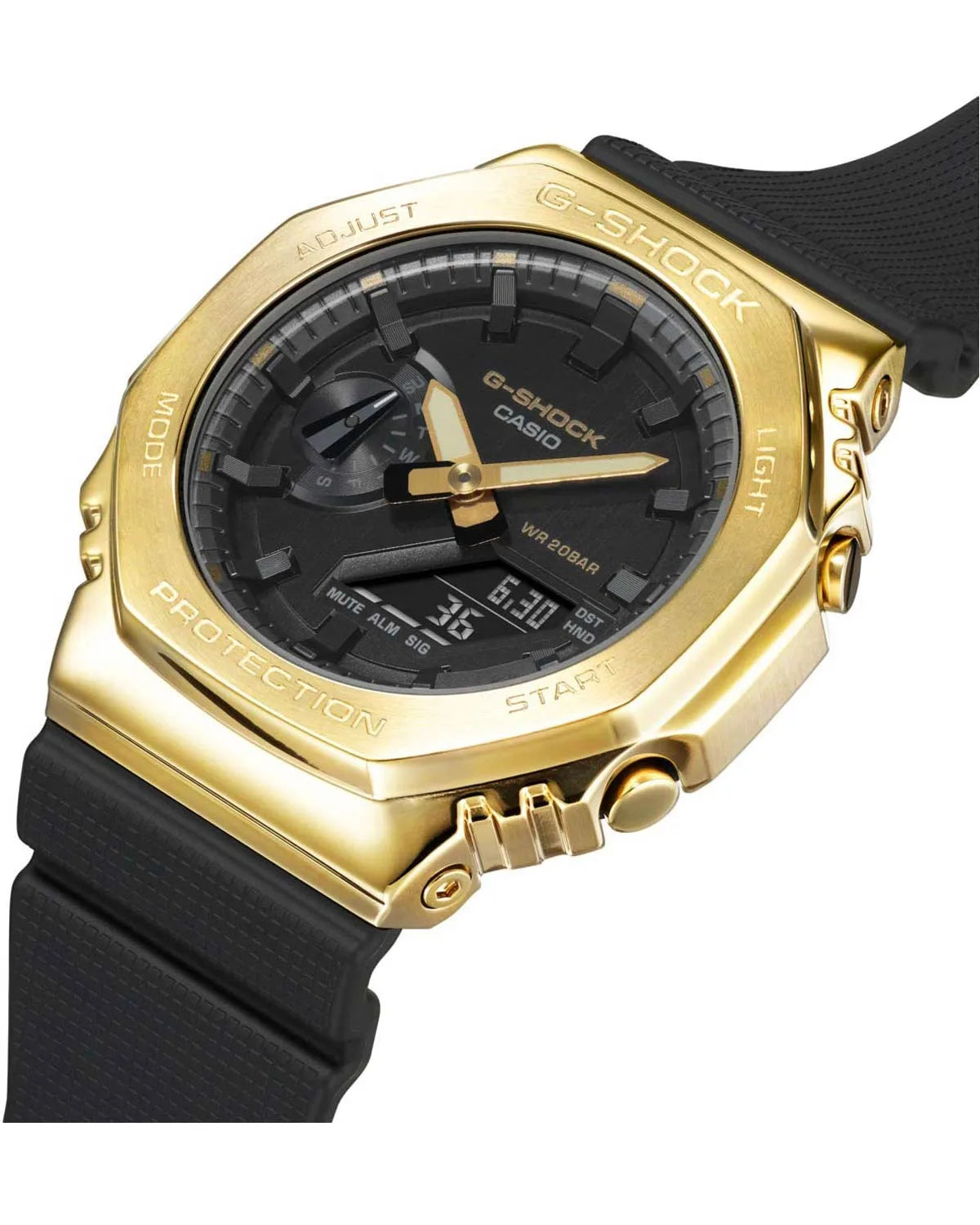Casio GM-2100G-1A9ER G-Shock Anadigi Black Rubber Strap