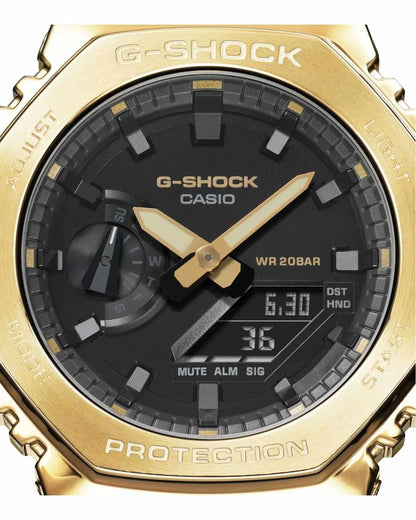Casio GM-2100G-1A9ER G-Shock Anadigi Black Rubber Strap