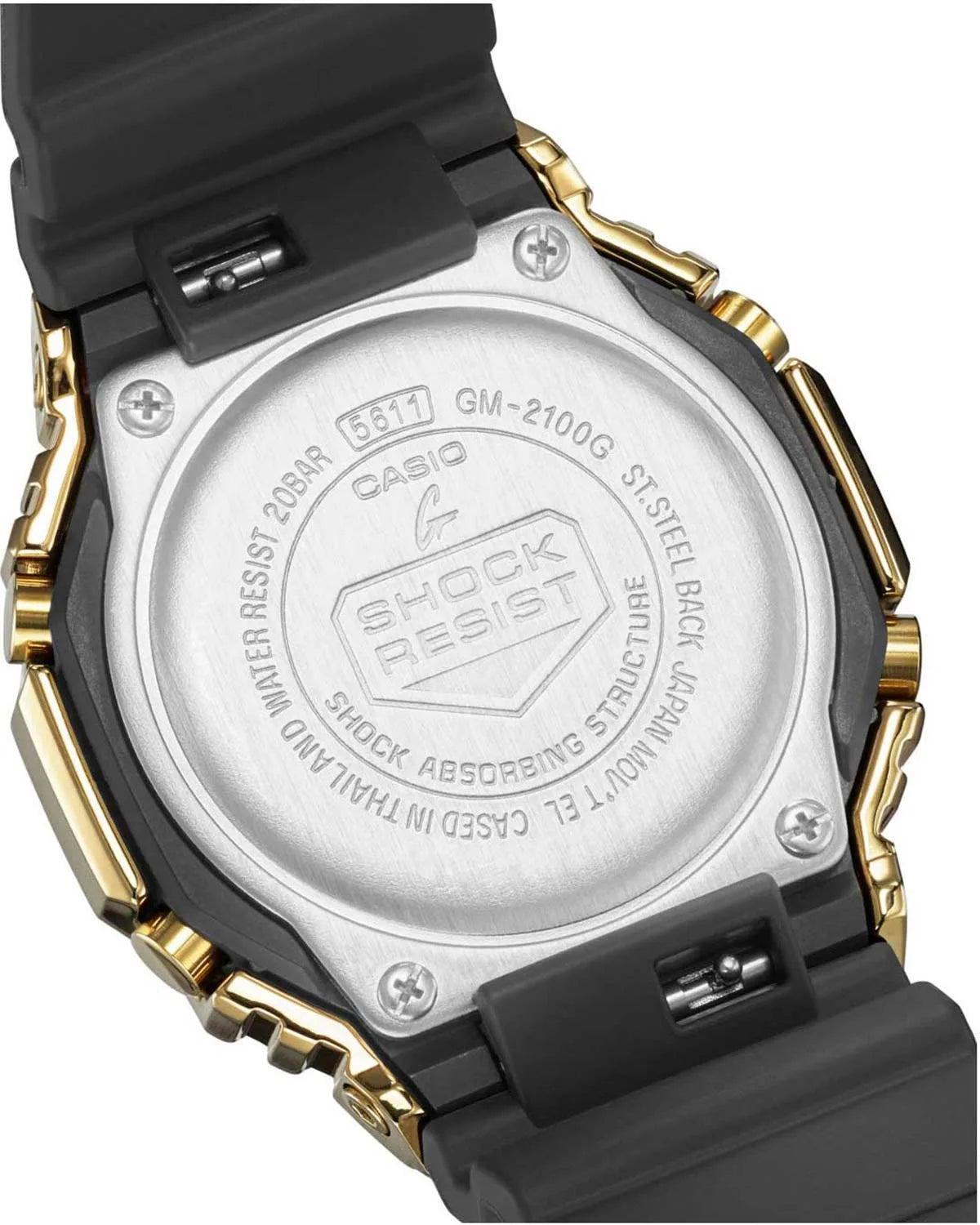 Casio GM-2100G-1A9ER G-Shock Anadigi Black Rubber Strap